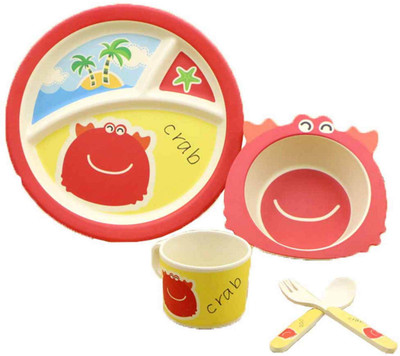 

EZ Life Kids Dining Set - 5 Pieces - Beach Fun Pack of 5 Dinner Set(Wood)