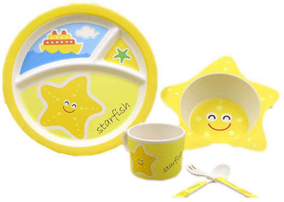

EZ Life Kids Dining Set - 5 Pieces - Twinkle Star Pack of 5 Dinner Set(Wood)