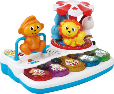

Toys Bhoomi Musical Play & Learn Amusement Park Themed Mini Piano Toy for Infants Toddlers with Lights & Sound(Multicolor)