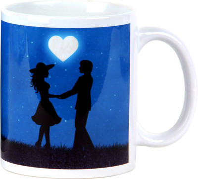 

Floweraura Limitless Love Ceramic Mug(350 ml), Multicolor