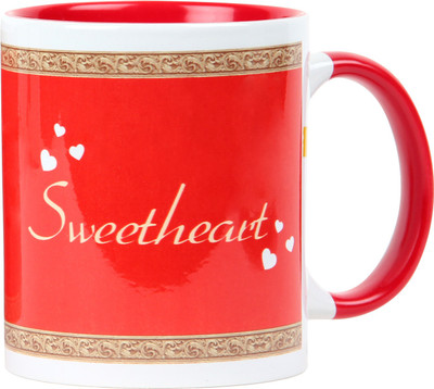 

Floweraura My Sweetheart Ceramic Mug(350 ml), Multicolor