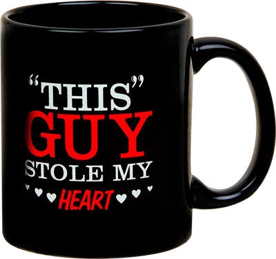 

Floweraura Stole my heart Ceramic Mug(350 ml), Multicolor