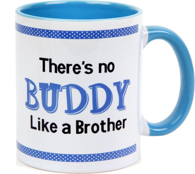 

Floweraura My Favourite Buddy Ceramic Mug(350 ml), Multicolor