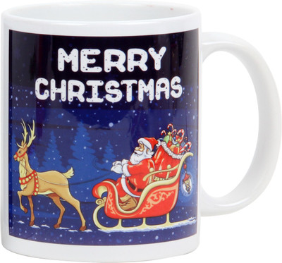 

Floweraura Silky Merriment Ceramic Mug(350 ml), Multicolor