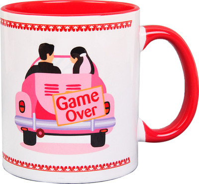 

Floweraura Marriage ke side effects mug Ceramic Mug(350 ml), Multicolor