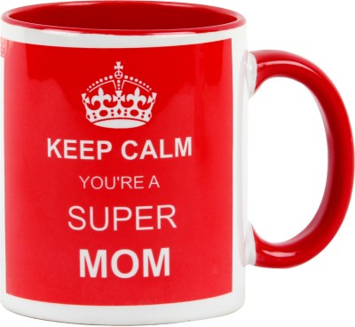 

Floweraura SuperMom Ceramic Mug(350 ml), Multicolor