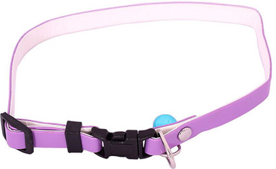

SRI Solid Adjustable Collars for Small Puppy/Cat Plain Dog & Cat Collar Charm(Purple, Round)