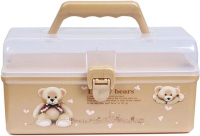 

Babyoodles Storage Box Pill Box(Brown, White)