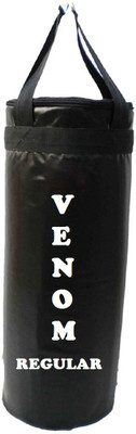 

Venom Regular 3.0 Feet Long, SRF - STANDARD Material, Black Color, Unfilled with Hanging Straps Hanging Bag(3.0, 36 kg)