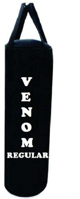 

Venom Regular 4.0 Feet Long, CANVAS Material, Black Color, Unfilled with Hanging Straps Hanging Bag(4.0, 48 kg)
