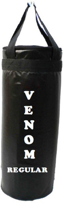 

Venom Regular 4.0 Feet Long, SRF - STANDARD Material, Black Color, Unfilled with Hanging Straps Hanging Bag(4.0, 48 kg)