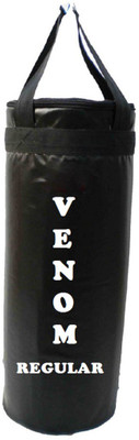 

Venom Regular 3.5 Feet Long, SRF - STANDARD Material, Black Color, Unfilled with Hanging Straps Hanging Bag(3.5, 42 kg)