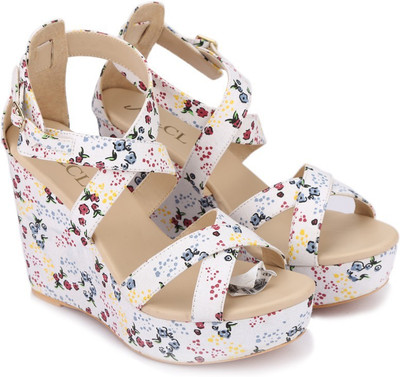 

Miss CL By Carlton London Women WHITE Wedges