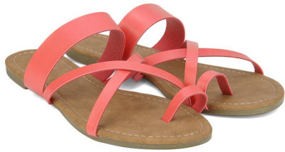 

People Women ORANGE Flats