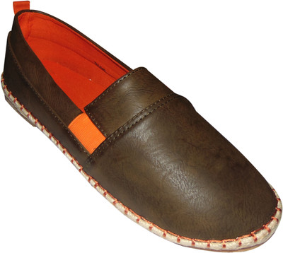 

GS Footwear Loafers For Men(Green, Orange