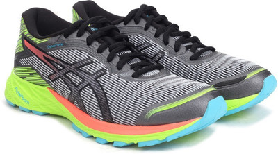 

Asics DynaFlyte Running Shoes For Women, Midgrey/flash coral/safty yellow