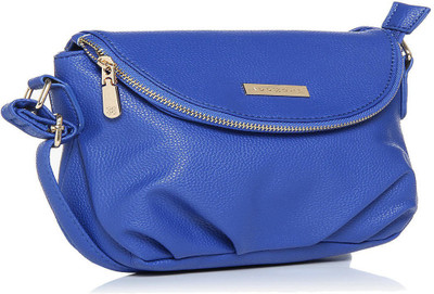 

Addons Women Casual Blue PU Sling Bag