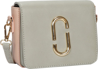 

Bagkok Women Casual Grey PU Sling Bag