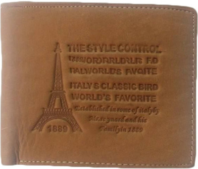 

Revo Boys Brown Genuine Leather Wallet(8 Card Slots), Black