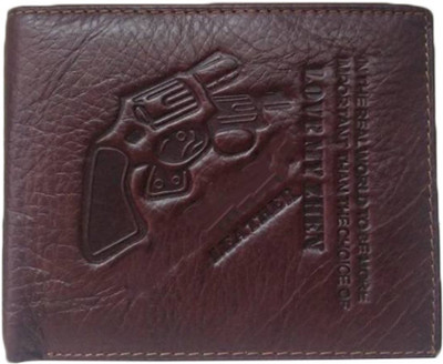 

Revo Boys Brown Genuine Leather Wallet(11 Card Slots)