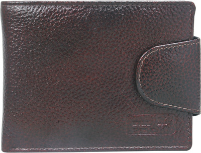 

Bill Fold Artistic Leather Men Brown Genuine Leather Wallet(8 Card Slots)