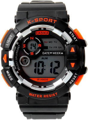 

Elios Lasika Multifunction Digital Watch, EL-H-9006-Orange Watch - For Boys