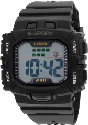 Elios Lasika BlackDial 3 ATM Water Resistant Watch-EL-F87-Black Watch  - For Boys   Watches  (Elios)