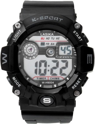Elios Lasika Backlight Watch, EL-H-9004-Black Watch  - For Boys   Watches  (Elios)