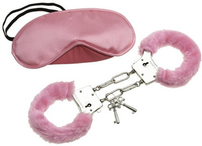 

Skywalk Anniversary Valentine Girlfriend Gift Premium Handcuff and Blindfold Set