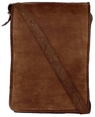 

echo 18 inch Laptop Messenger Bag(Brown), Vintage brown-004