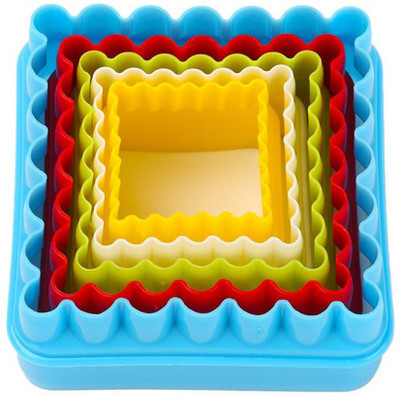 

SYGA Square Shape Cookie Cutter Set 5 pieces Set Mold for Biscuit Sandwich Cut Cookie Cutter(Pack of 5)