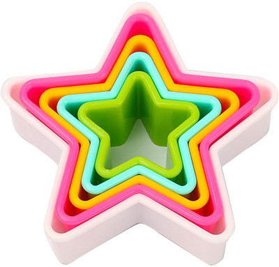

SYGA Pentagonal Star Shape Cookie Cutter Set 5 Pieces Set Mold for Biscuit Sandwich Cut Cookie Cutter(Pack of 5)