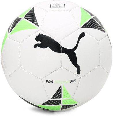 

Puma Pro Training MS ball Football - Size: (Pack of 1, White, White-black-metallic silver