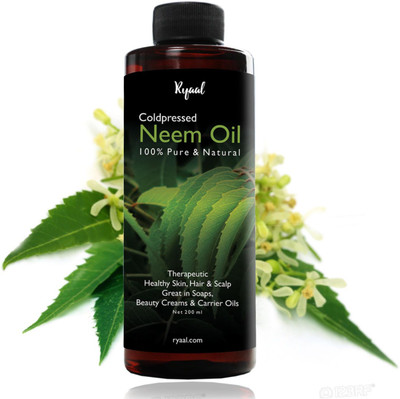 

Ryaal Neem Oil - 100% Pure Natural Oil & Undiluted Cold Pressed Refined Cosmetic Grade For Aromatherapy, Skin Treatment, Hair Care, Face(200 ml)