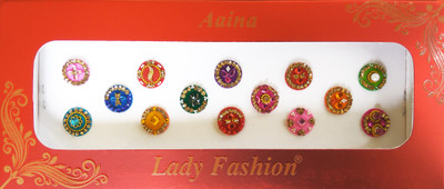 

Lady Fashion Beautiful Fancy Forehead Multicolor Bindis(Fancy)