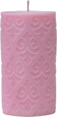

Virgo Creations Embossed Pillar Spade Candle [EPSPS1] Candle(Pink, Pack of 1)
