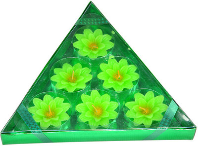 

shri dhiriti Green Floating Candles Candle(Green, Pack of 1)