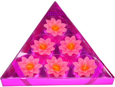 

shri dhiriti Pink Floating candles Candle(Pink, Pack of 1)