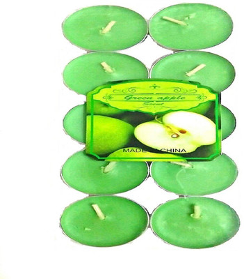 

Reyansh Collection Diwali Tealight Fragrances Candles(Green)- Pack of 1 Candle(Green, Pack of 1)