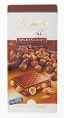 

Lindt Grand Milk Chocolate, Hazel Nut, Bars(100 g)