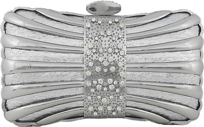 

kittons Party Silver Clutch