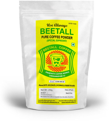 

BEETALL Special CoffeeEspresso Powder 450 gm for brewing in Moka pot+50 Gms FREE for prepaid order-Coffee in a measure is a treasure Roast & Ground Coffee(2 x 250)