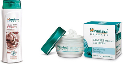 

Himalaya coca butter intensive body lotion, oil free radiance gel cream(Set of 2)