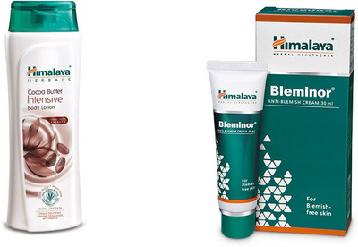 

Himalaya coca butter intensive body lotion, bleminor anti blemish cream(Set of 2)
