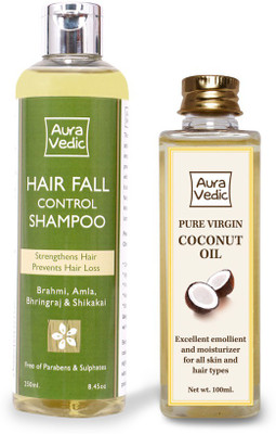 

Auravedic Totally Natural Shiny Hair Care(Set of 2)
