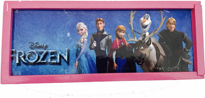 

Lill Pumpkins 1 Compartments Wooden Pink Snow Princess Wooden Stationary Box(Pink)