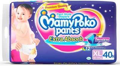 

MamyPoko Mamypoko Pant XL 40 Extra absorb - XL(40 Pieces)