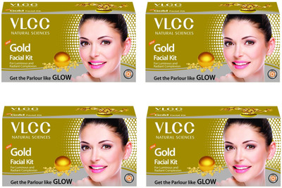 

VLCC Gold Facial Kit Pack Of 4 (60gm x 4), 240 g(Set of 4)