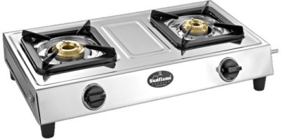 

Sunflame shakti ss Stainless Steel Manual Gas Stove(2 Burners)