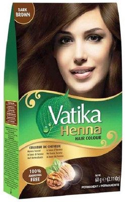 

Vatika henna hair colour dark brown 60g Hair Color(dark brown)